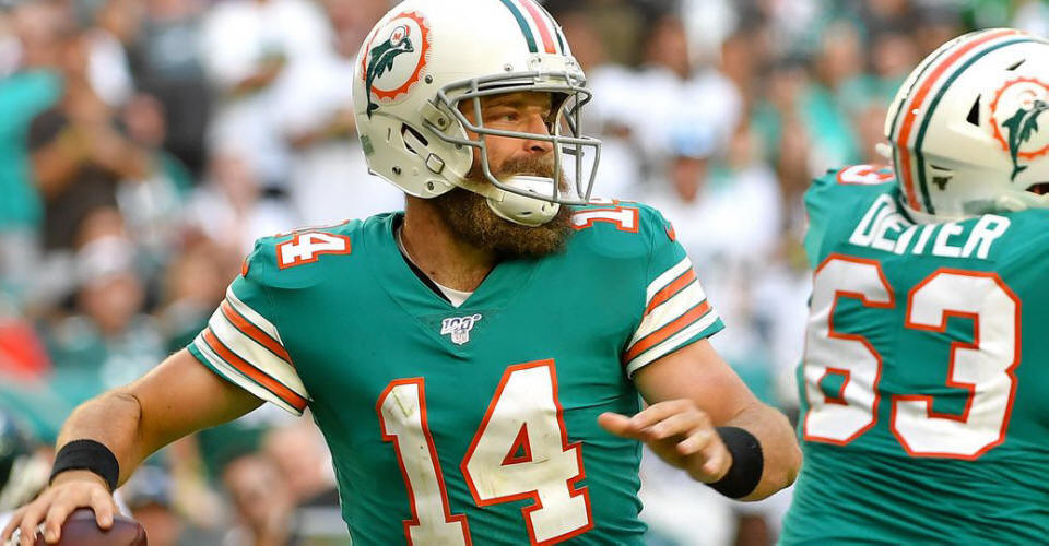 Week 14 daily fantasy football salaries: What Ryan Fitzpatrick, Baker  Mayfield Week 13 stats tell us about QB position - DraftKings Nation
